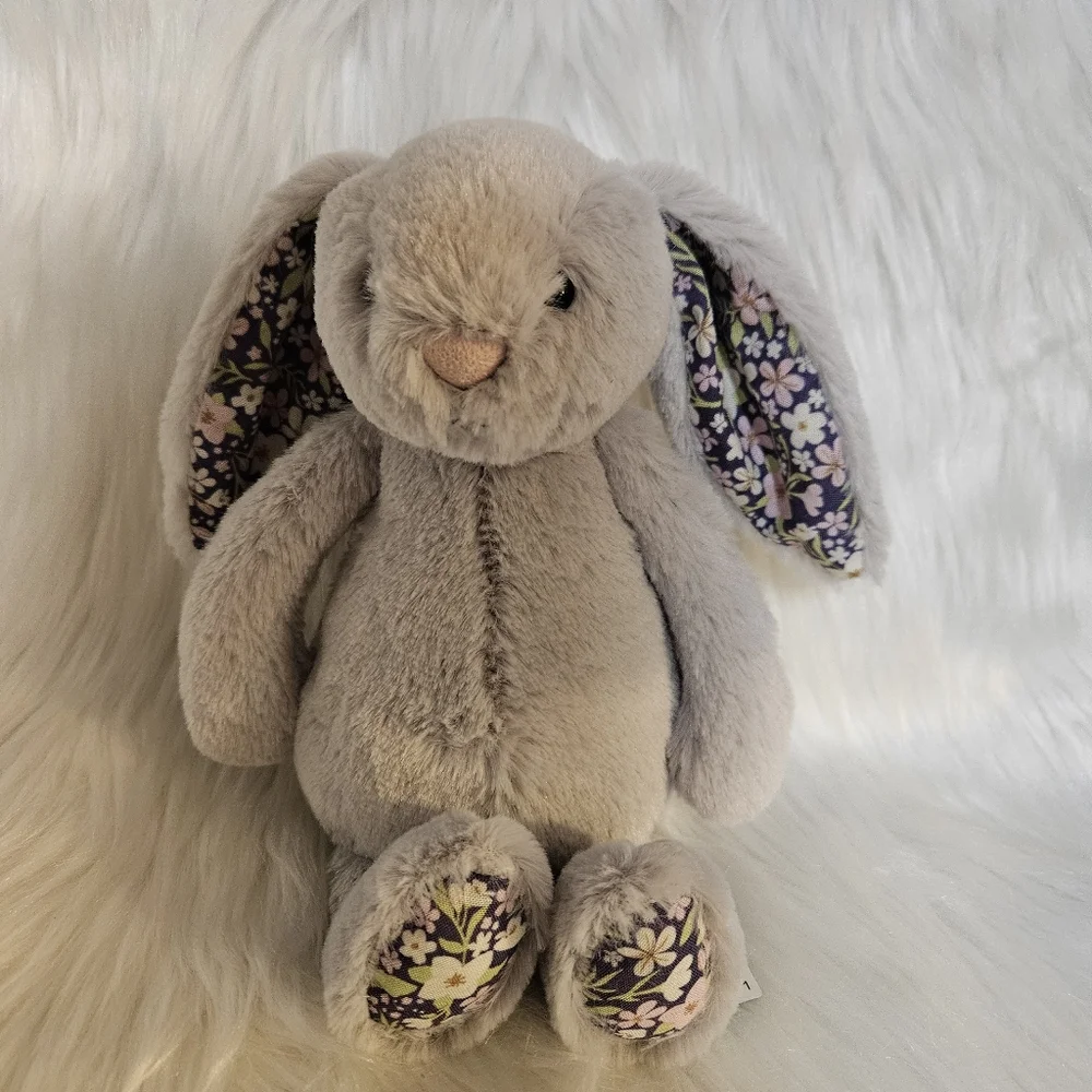Jellycat Blossom Silver Bunny 'Bloom' Plush